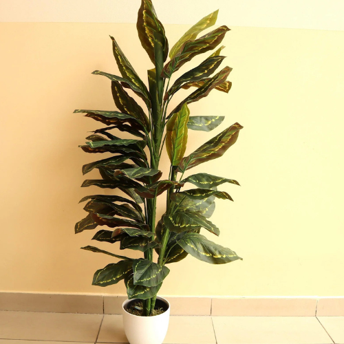 Artificial Zebra Plant (Calathea Peacock) 130cm