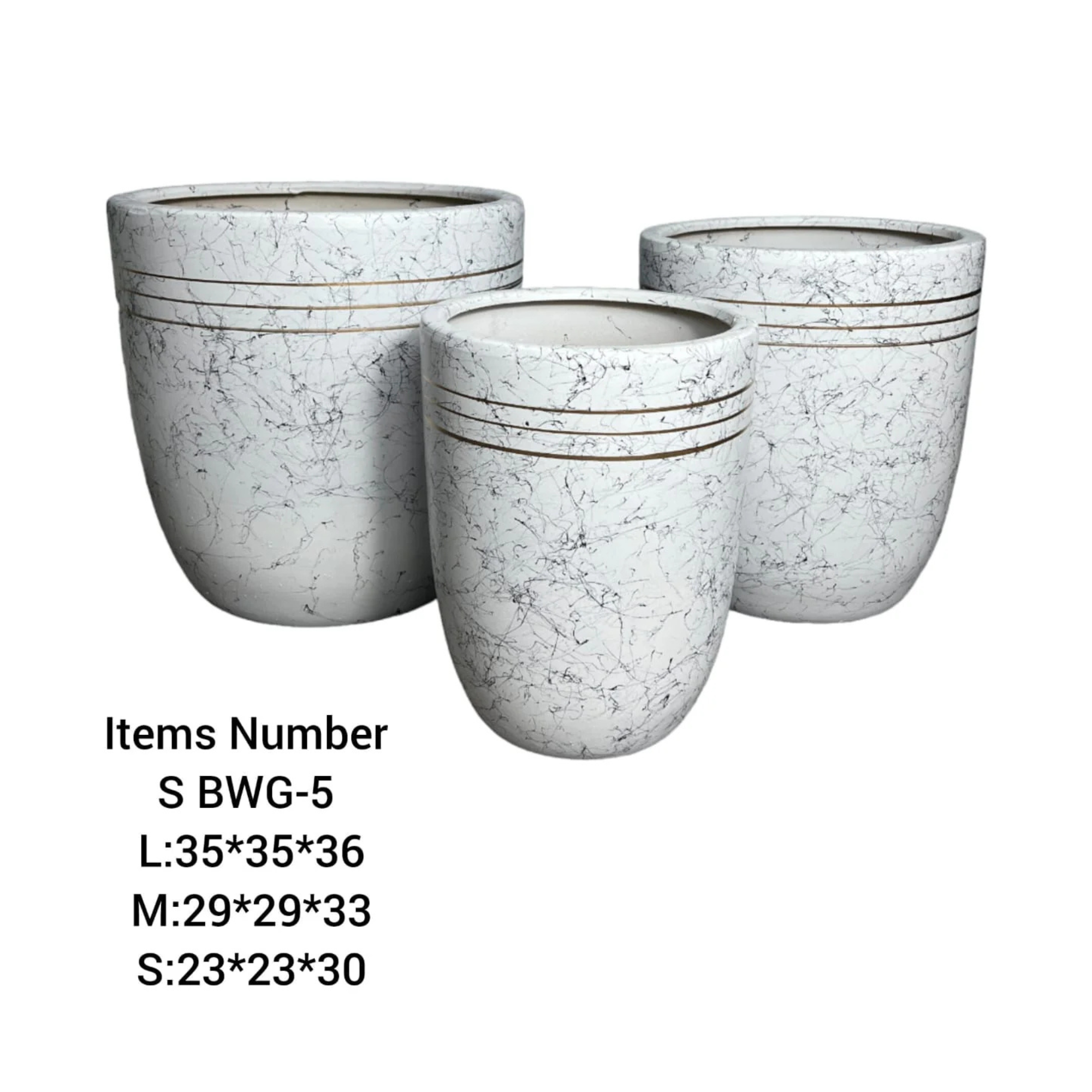 BWG-5 Ceramic Pots Combo Set