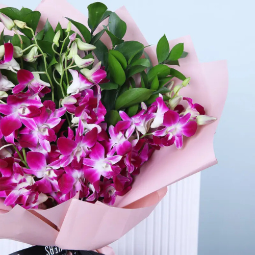 Royal Purple Orchid Bouquet for Gift