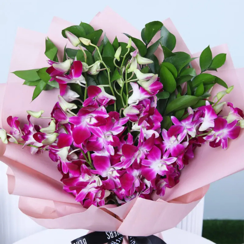 Royal Purple Orchid Bouquet for Gift