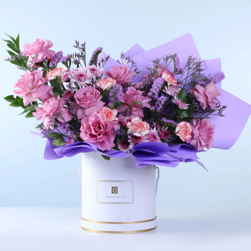 Luxury Violet Mixed Flower Bouquet