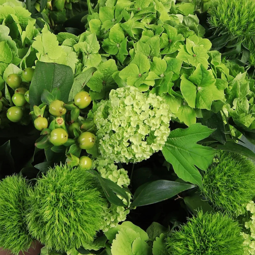 Luxury Green Floral Bouquet Arrangement