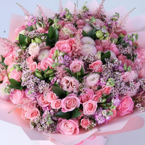 Blooming Blush Elegance Flower Arrangement