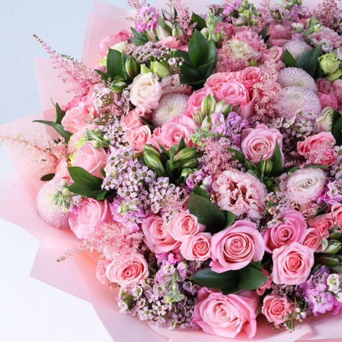Blooming Blush Elegance Flower Arrangement