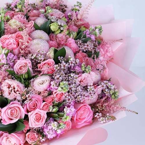 Blooming Blush Elegance Flower Arrangement