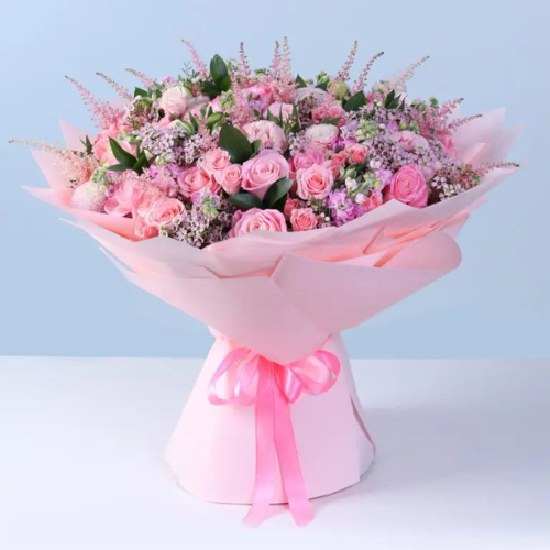 Blooming Blush Elegance Flower Arrangement