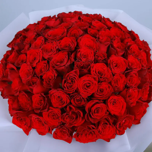 Romantic 101 Red Roses Bouquet