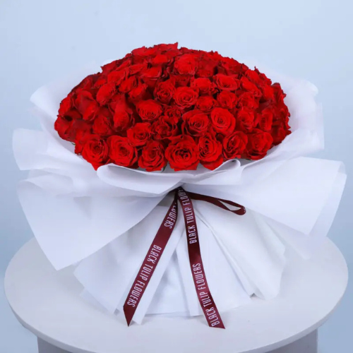 Romantic 101 Red Roses Bouquet