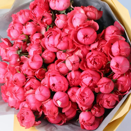 20 Bombastic Pink Rose Flower Bouquet