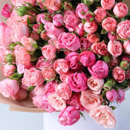 Luxury Bombastic Pink Rose Flower Bouquet