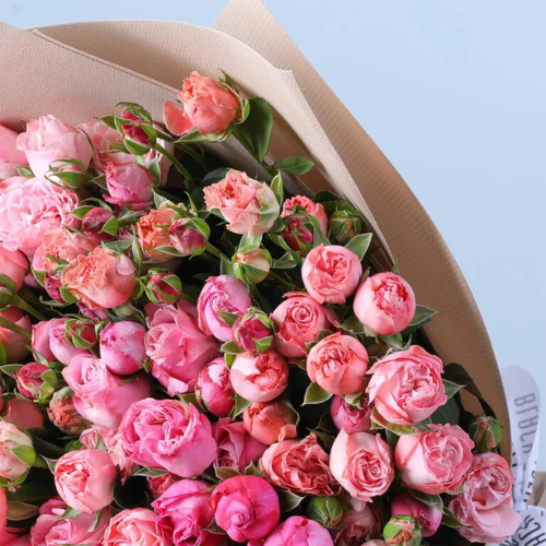 Luxury Bombastic Pink Rose Flower Bouquet