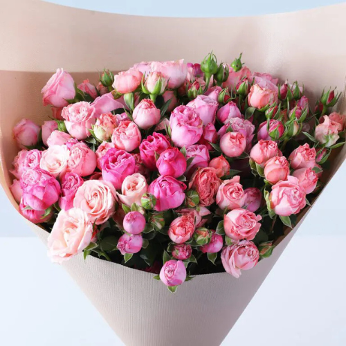 Luxury Bombastic Pink Rose Flower Bouquet