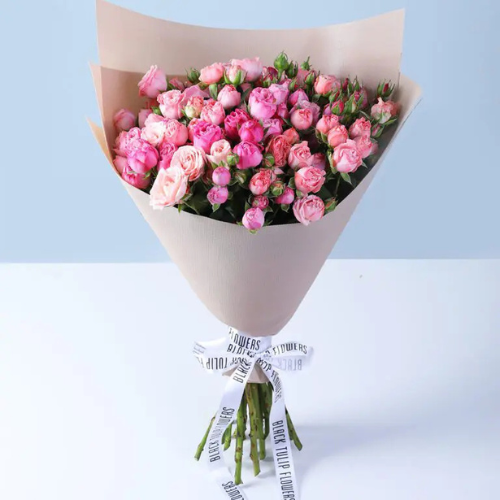 Luxury Bombastic Pink Rose Flower Bouquet
