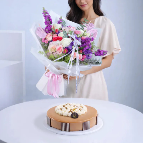 Premium Mocha Bloom Fusion Delight