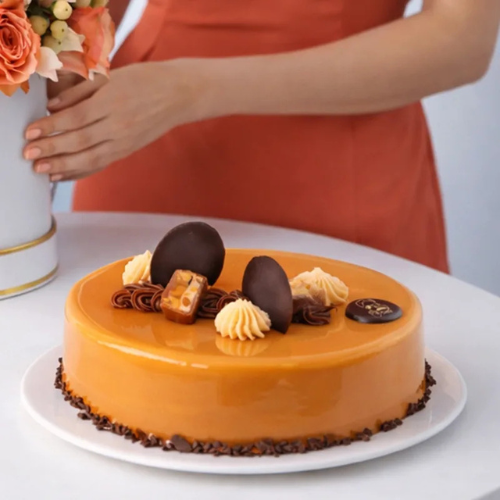 Birthday Flower Box with Snickers Cake