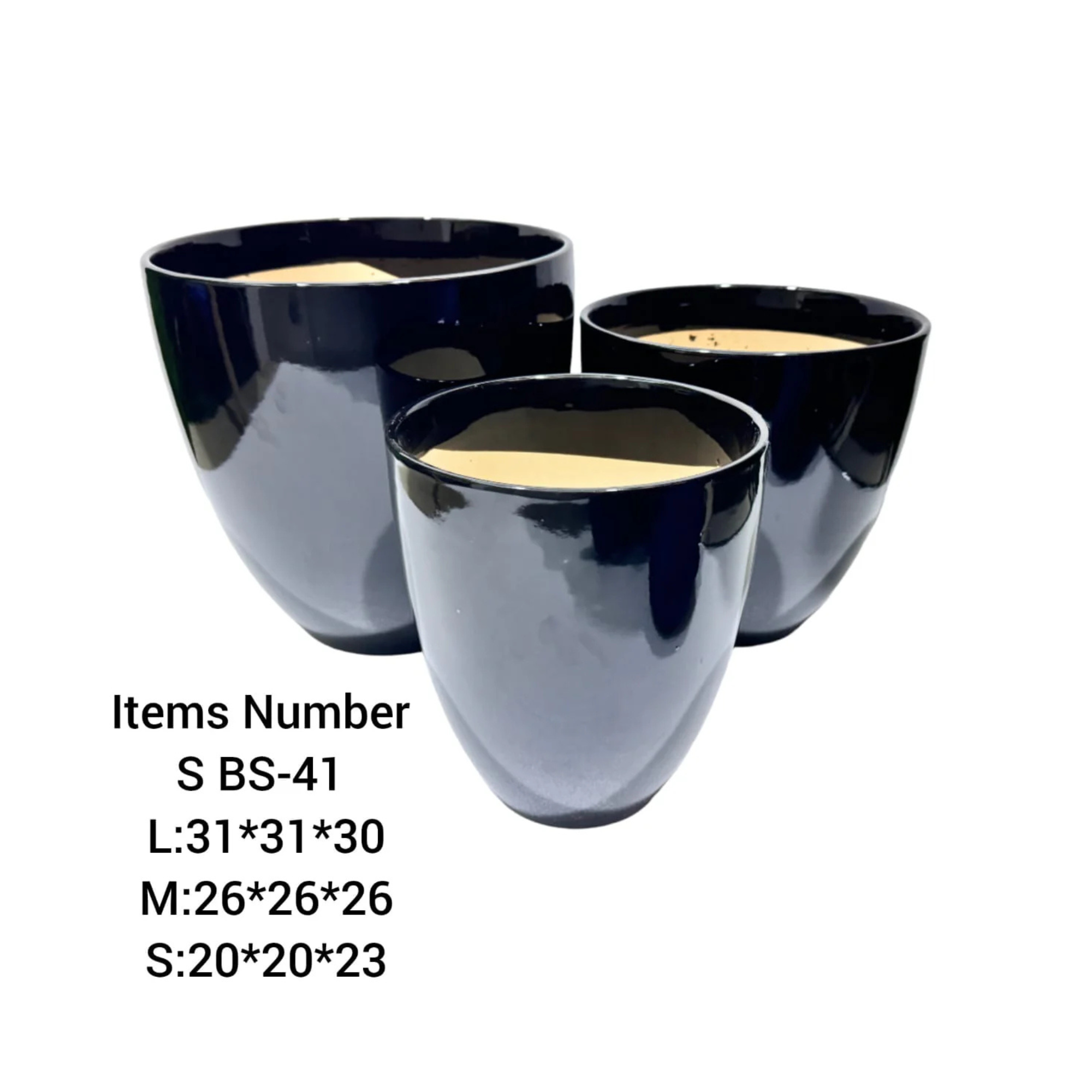 Ceramic Plant Pots Combo Set BS-4