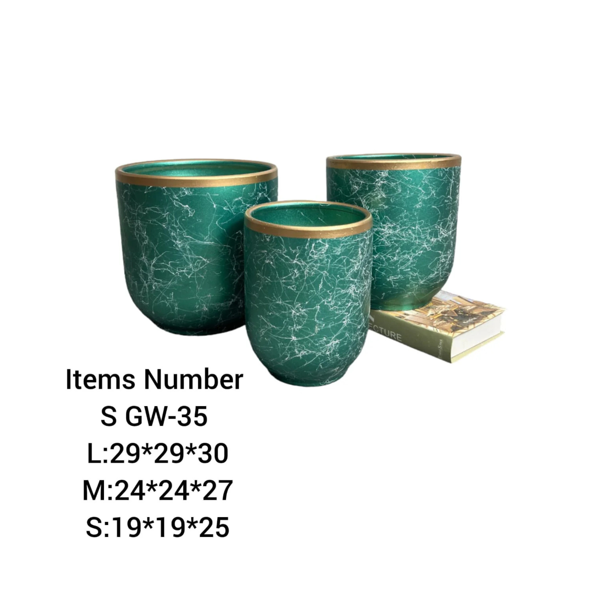  Ceramic Plant Pots Combo Set GW-35