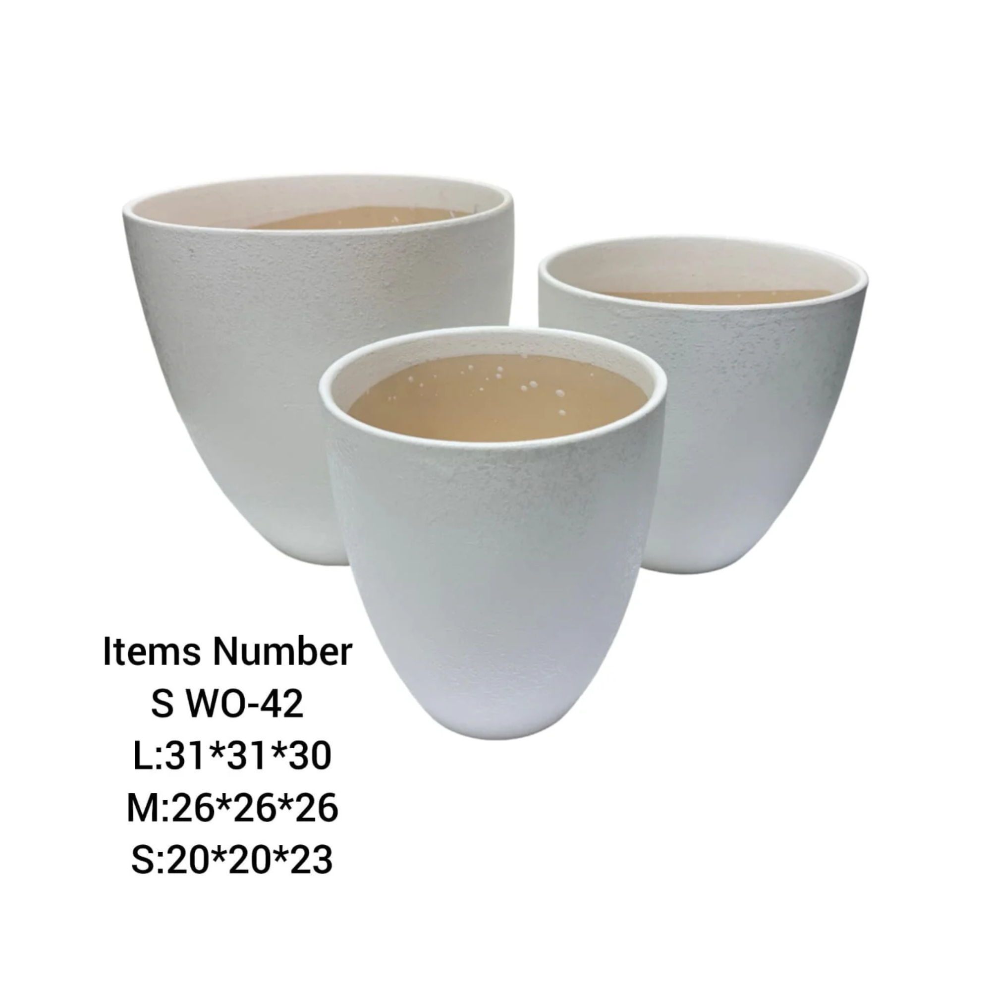 Ceramic Plant Pots Combo Set WO-42