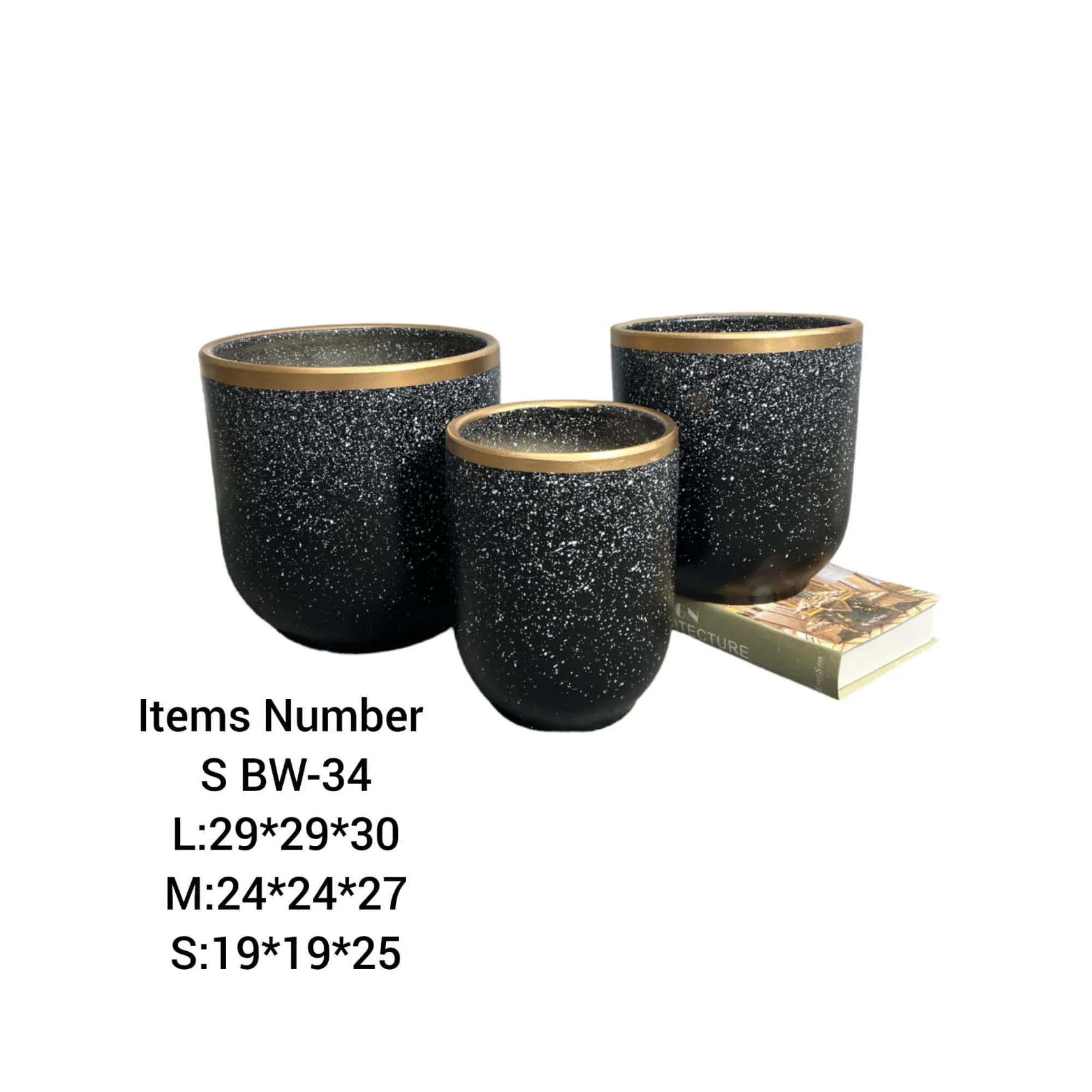 Ceramic Planter Pots Set BW-34
