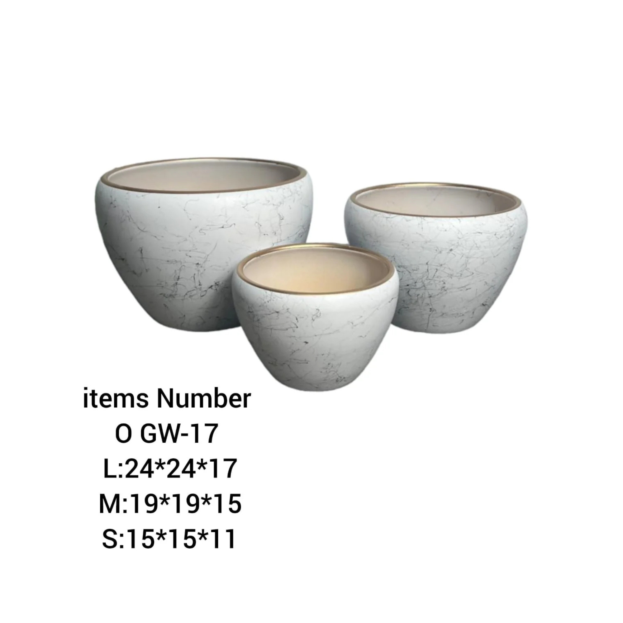 Ceramic  Planter Pots Set GW-17