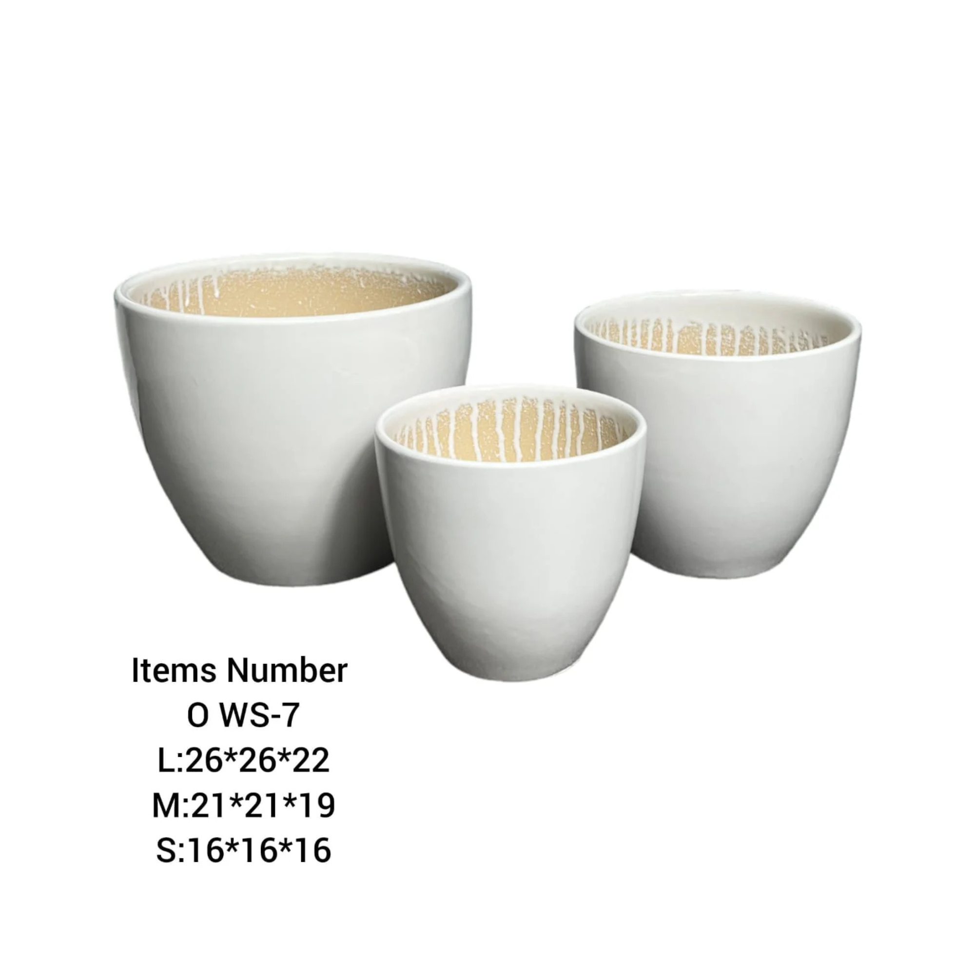 Ceramic Pots Combo Set WS-7