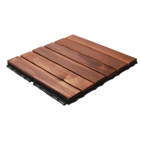Wooden Floor Interlock Tiles 10pcs