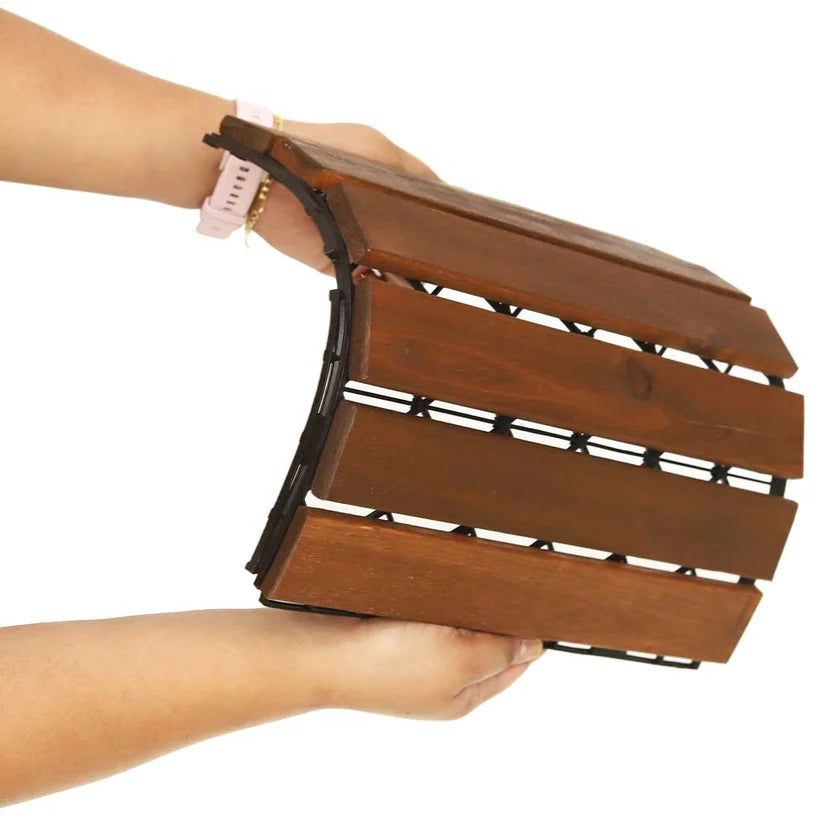 Wooden Floor Interlock Tiles 10pcs