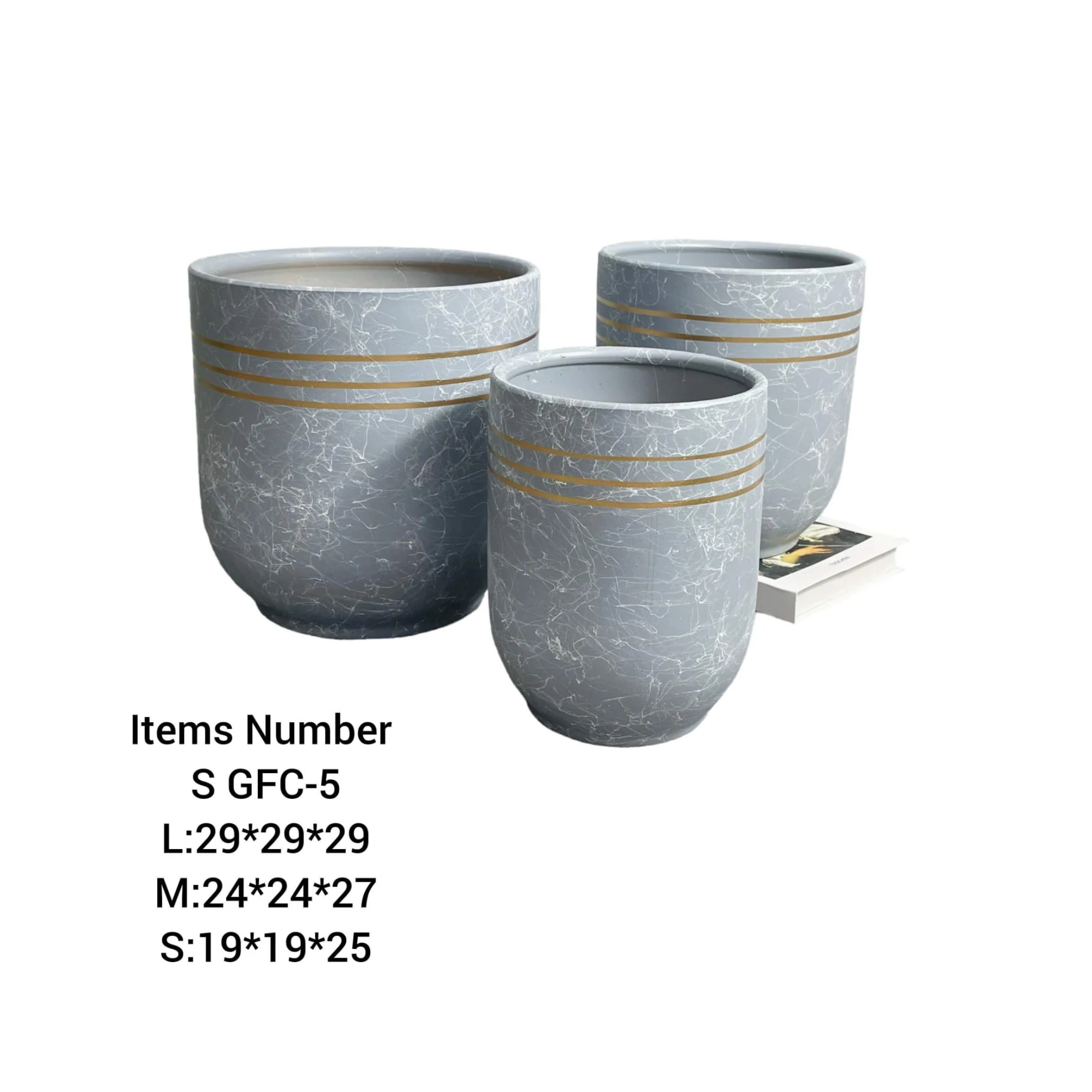 GFC-5 Ceramic Pots combo Set