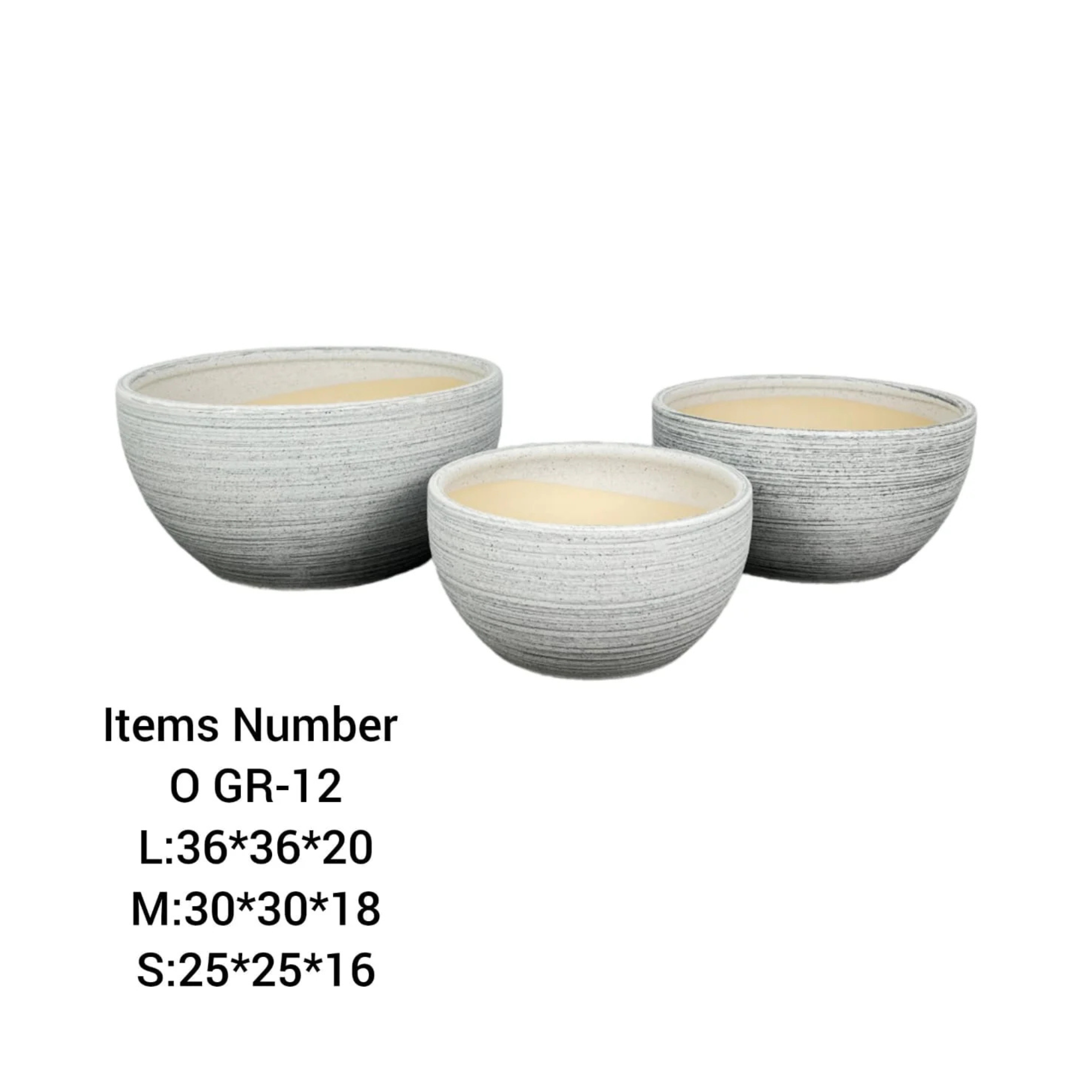 GR-12 Ceramic Pots combo Set 