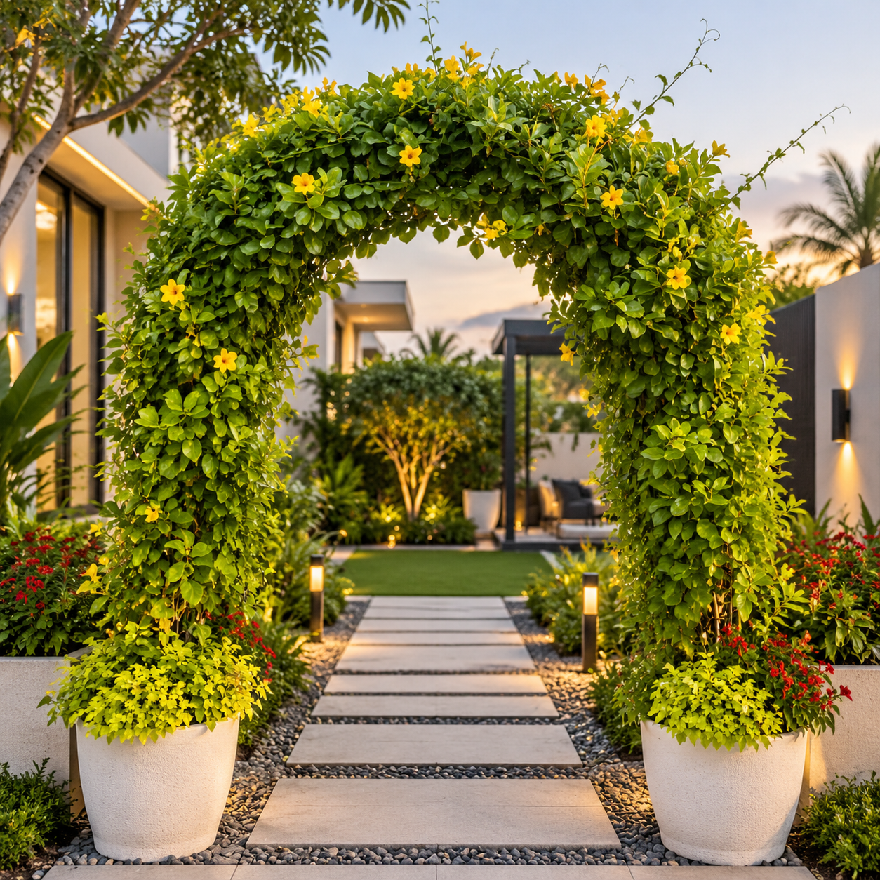  Garden Arch with Planters 