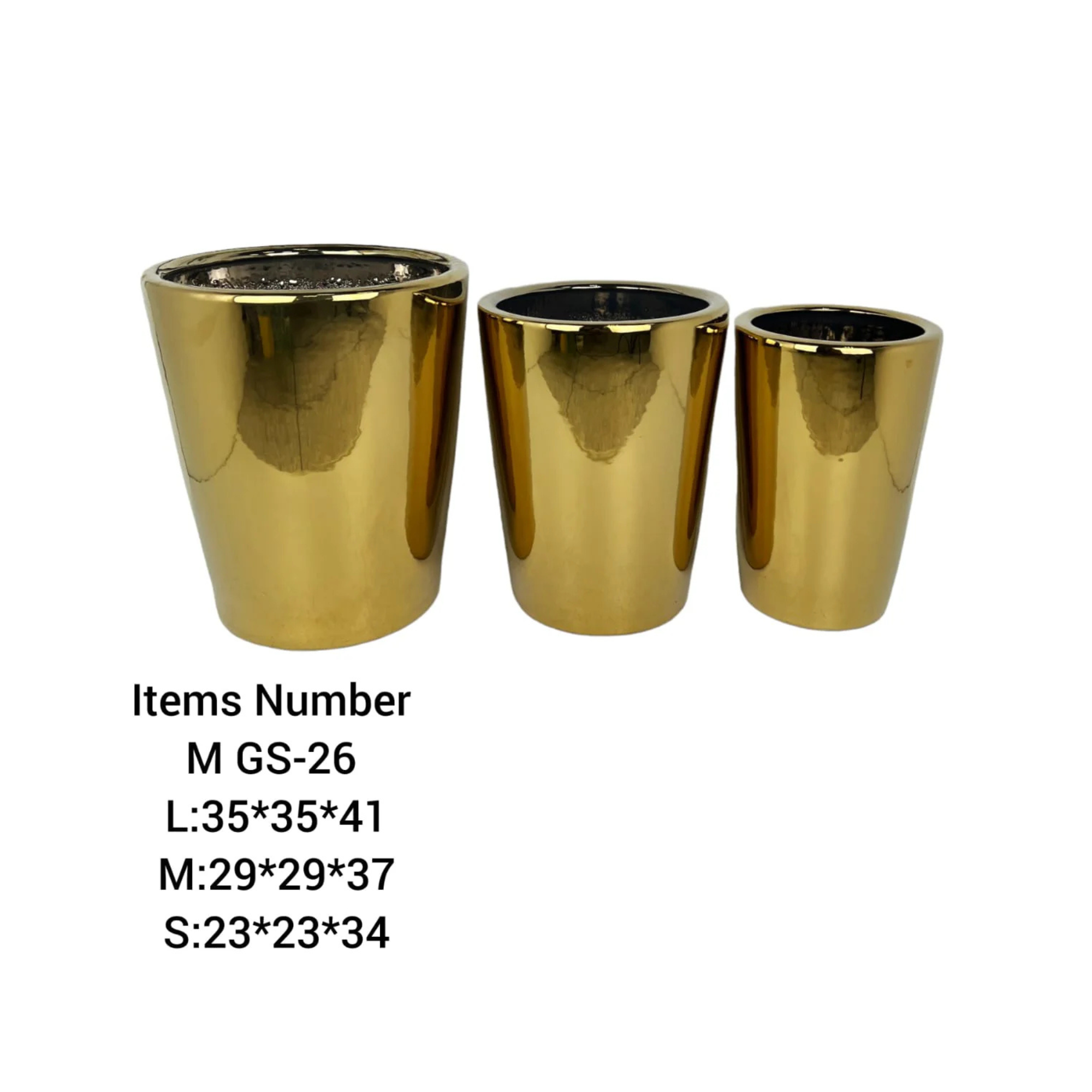 Golden Ceramic planter Pots GS-26