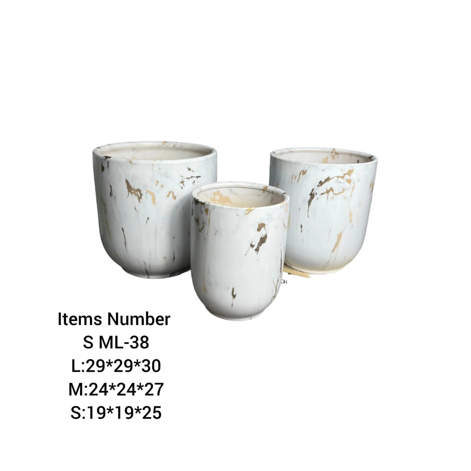 ML-38 Ceramic Pots combo Set