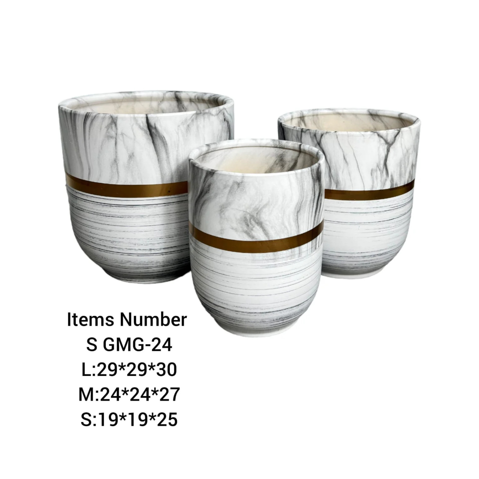  Premium Ceramic Pots Set GMG-24