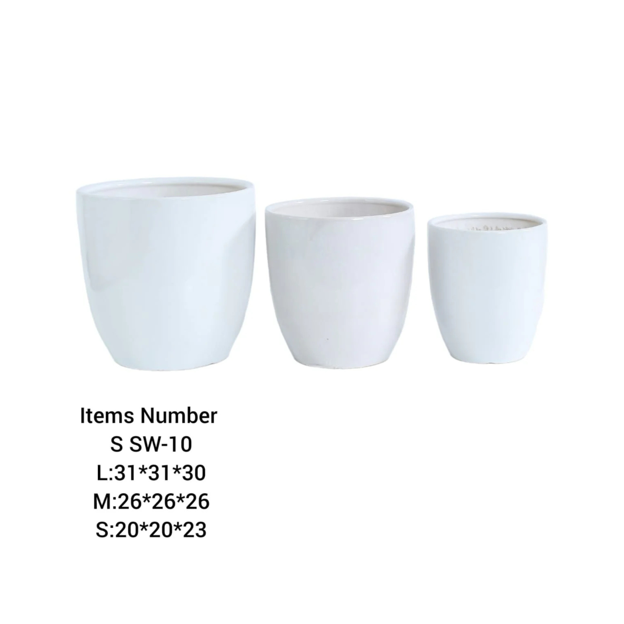 SW-10 Ceramic Pots Combo Set