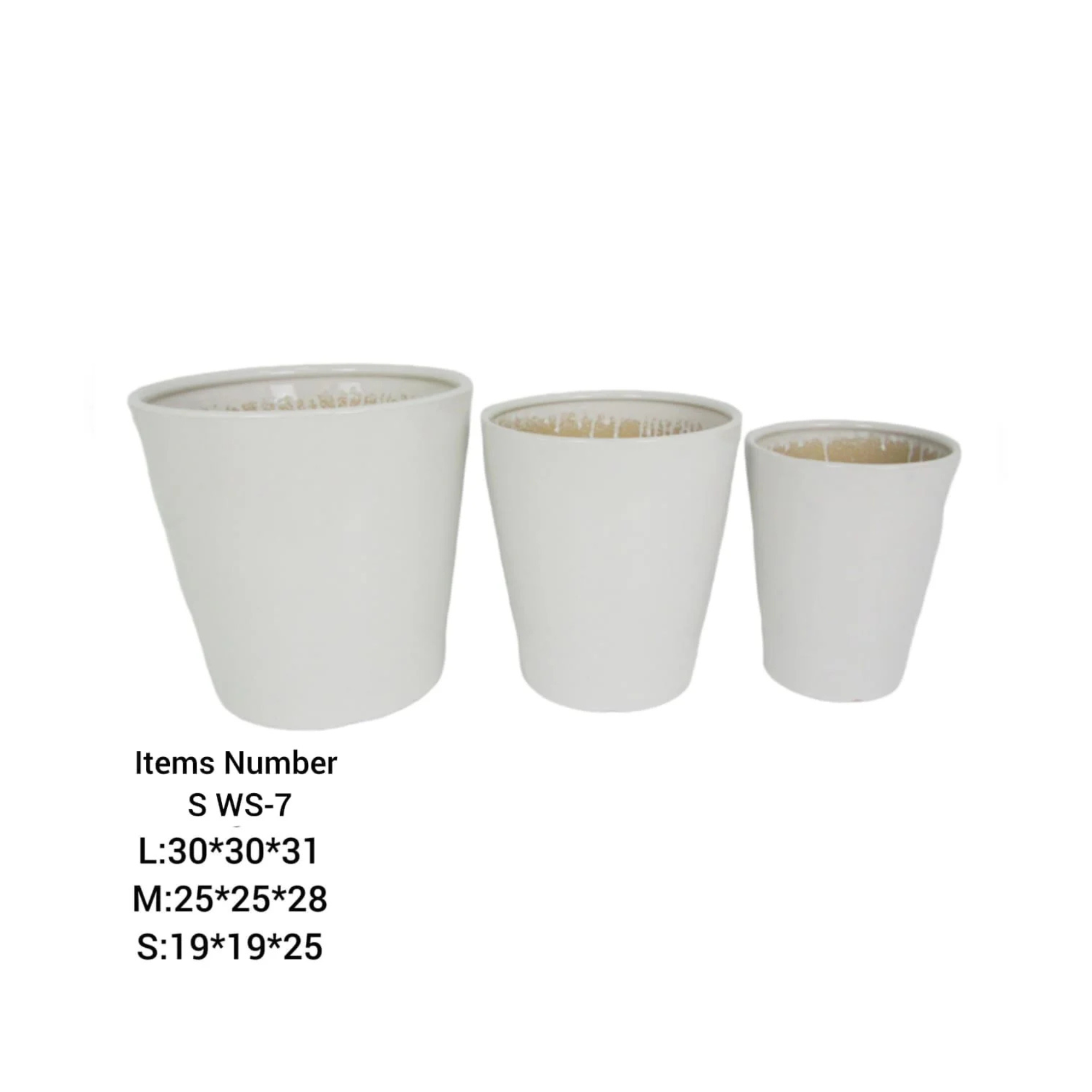 SW-7 Ceramic Planter Pot Set