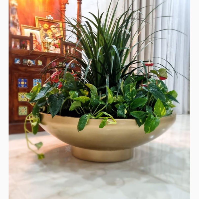 Premium GRP Round Planter Pot – 90 cm Diameter × 29 cm Height