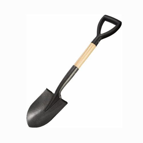 Small Steel Round Shovel – 45 cm Heavy-Duty Garden Tool