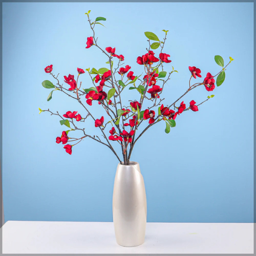 Artificial Silk Apple Blossom Flower Stem