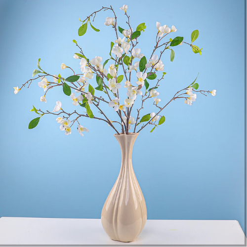 Artificial Silk Apple Blossom Flower Stem