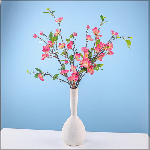 Artificial Silk Apple Blossom Flower Stem