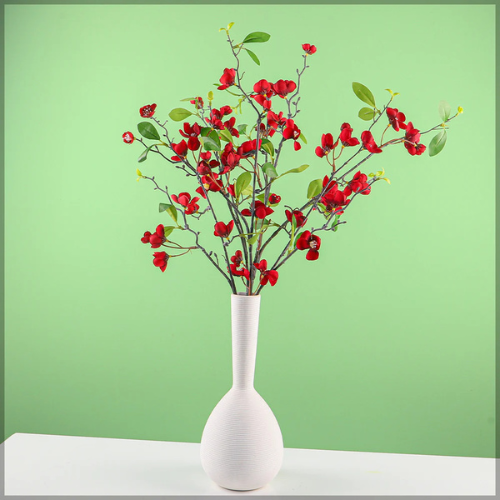 Artificial Silk Apple Blossom Flower Stem