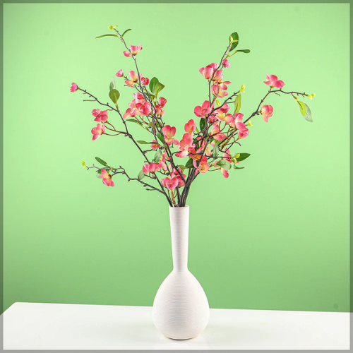 Artificial Silk Apple Blossom Flower Stem