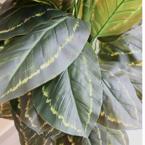 Artificial Zebra Plant (Calathea Peacock) 130cm