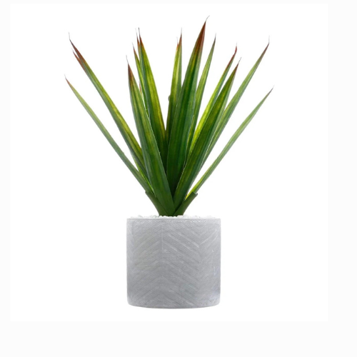 fake aloe vera plant Atmosphera Artificial Aloe Vera Plant With Ceramic Pot (47 cm) – Royal Plantscape Garden