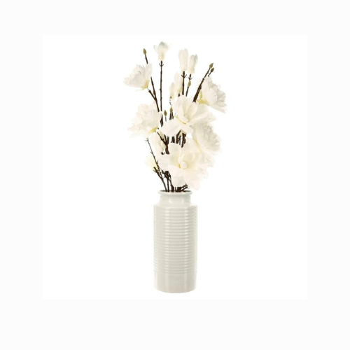 Atmosphera Artificial Magnolia Plant With Ceramic Vase (73.5 cm)