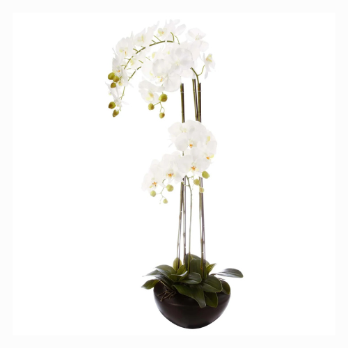 Artificial Orchid Plant With Pot (46 x 30 x 115 cm)