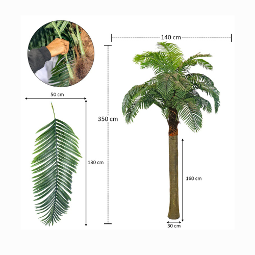 Tall Sizes Artificial Plam Trees 350 cm