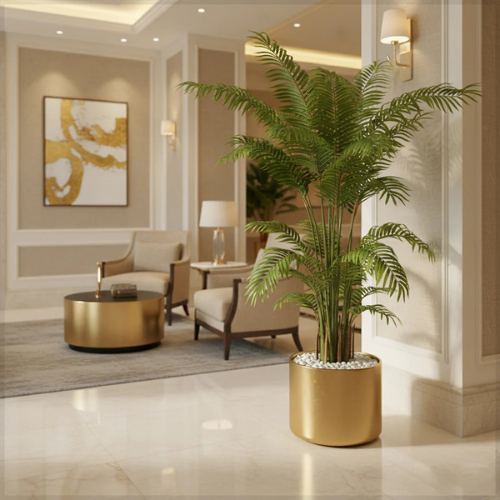 Artificial Areca Palm Tree – Realistic Faux Indoor Plant with Pots (140 cm)