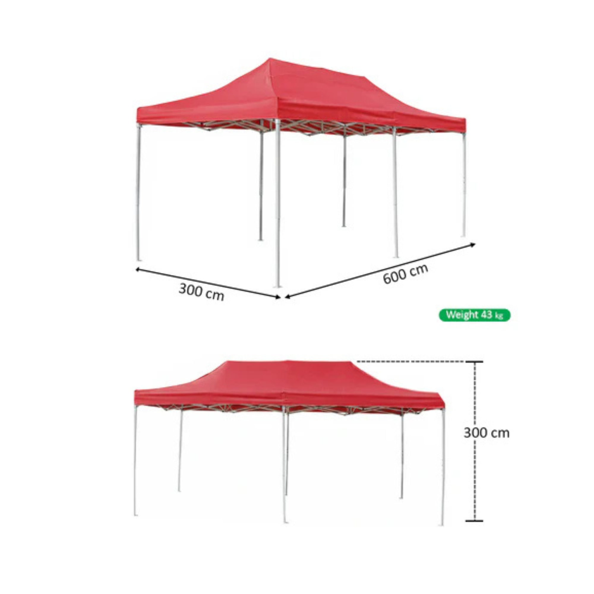 3x6m Outdoor Pop Up Tent