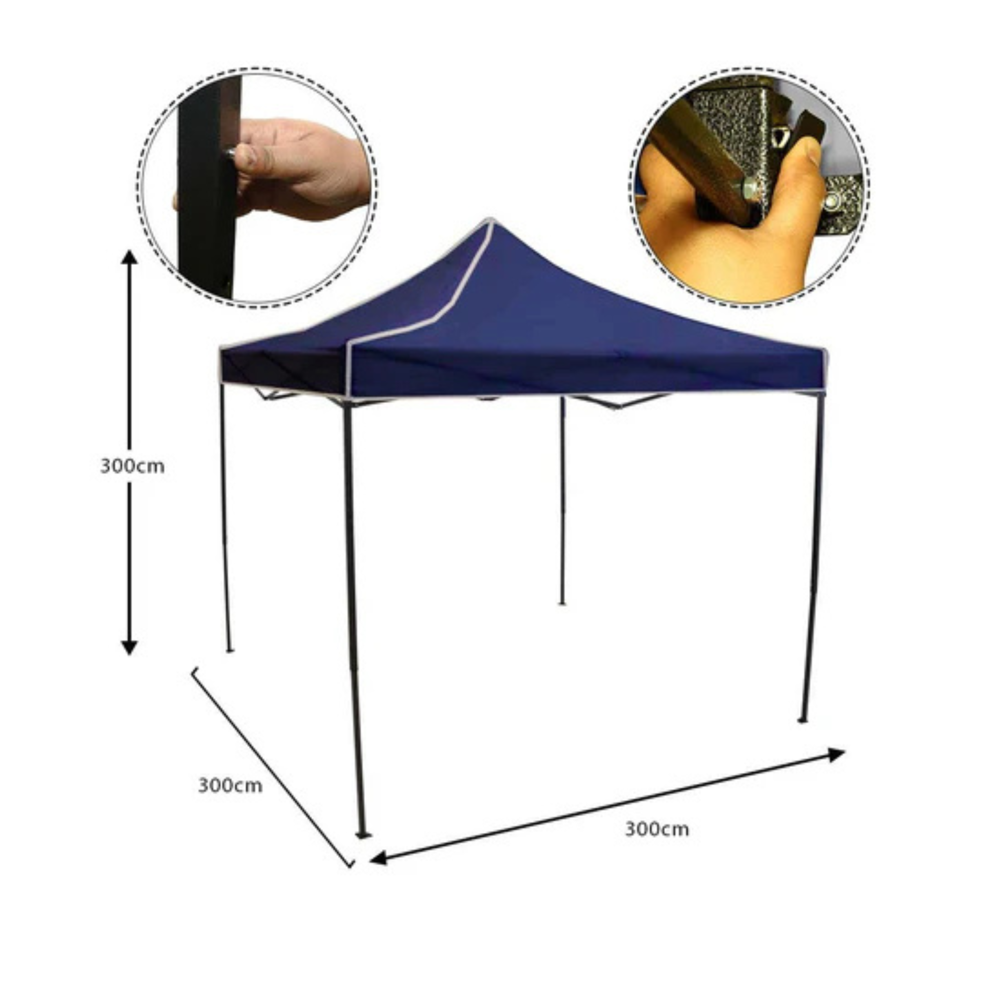 3x3m Outdoor Garden Top Cover Camping Tent (Tent Only)